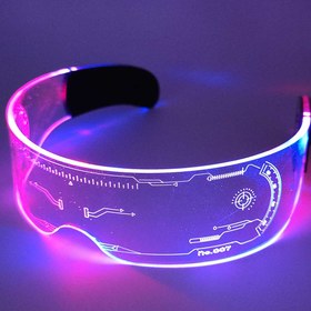 تصویر عینک LED دی جی مدل تلی Cyber LED Glasses Teli model