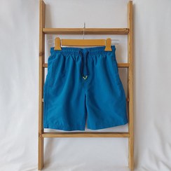 تصویر مایو و شلوارک ساحلی پسرانه آبی 