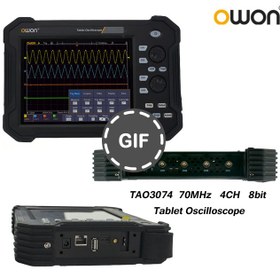 تصویر اسیلوسکوپ چهار کاناله 70MHz تبلتی مدل TAO3074 