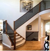 تصویر تور محافظ کودک و پت مخصوص راه پله، بالکن، تخت خواب مشکی رنگ با ابعاد 2.4 متر در 76 سانتی متر( تحویل 14 روز کاری) child and pet railing net