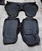 تصویر کفپوش ۶ بعدی چرم گلدوزی ایران خودرو مناسب سورن پلاس 