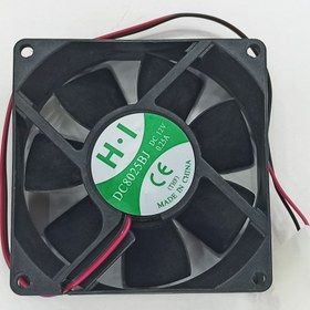 تصویر فن کیس لوتوس مشکی 8cm FAN LOTUS TRANSPARENT-7X . 8CM