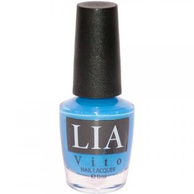 تصویر لاک تنالیته آبی لیا ویتو 9 Into The Blue Nail Polish LIA VITO NO. 09