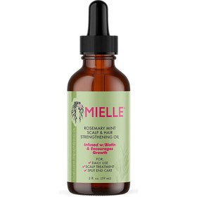 تصویر روغن رزماری و نعناع میله Mielle ضد ریزش مو 60 میل Mielle Rosemary Mint Scalp & Hair Strengthening Oil 60ml