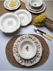تصویر سرویس غذاخوری 6 نفره 24 عددی FULYA FOOD GARDEN چینی tabakevi 