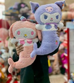 تصویر عروسک اورجینال کرومی پری دریایی پولیشی ۵۵ سانتی کد2652 