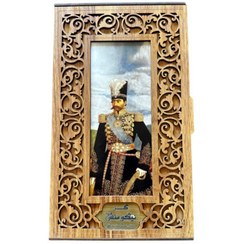 تصویر گز 40 درصد مغز پسته جعبه چوبی قاجاری 