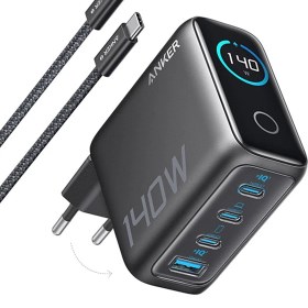 تصویر شارژر انکر مدل B2697 دو پین همراه کابل Charger Anker B2697 Dual Pin With Cable