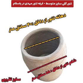 تصویر تنور گلی خانگی و باغی با لوازم جانبی 