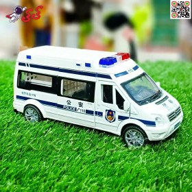 تصویر ماشین فلزی آمبولانس و پلیس اسباب بازی سری مشاغل Police car and Ambulance A0608 