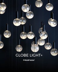 تصویر لوستر آویز مدرن گلوب لایت پلاس 1 شاخه 