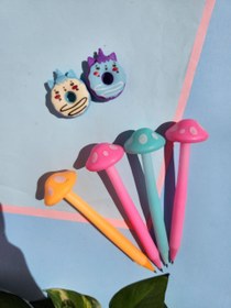 تصویر اتود طرح قارچ - صورتی 