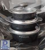 تصویر ماهیتابه ۳ تکه گرانیتی پارتو کالا 