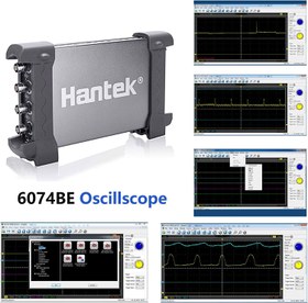 تصویر کارت اسیلوسکوپ خودرویی هانتک Hantek 6074BE Kit III Hantek 6074BE Oscilloscope 4CH 70MHz Automotive