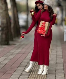 تصویر ماکسی یقه اسکی 