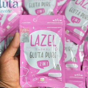 تصویر مکمل سفیدکننده فوری و درجه یک کل صورت و بدن لزل اصل تایلند کاملاً ارجینال و عالی GLUTA PURE