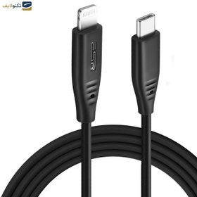 تصویر کابل تایپ سی به لایتنینگ ای اِس آر مدل Classic طول 1 متر ESR USB-C to lightning