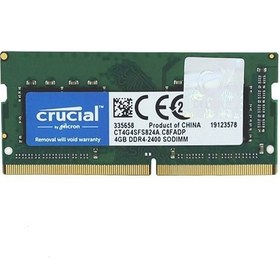تصویر Crucial 4GB DDR4-2666 SODIMM Laptop Ram ا رم لپ تاپ Crucial 4GB DDR4-2666 SODIMM رم لپ تاپ Crucial 4GB DDR4-2666 SODIMM