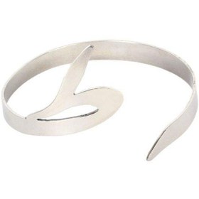 تصویر دستبند استیل طرح حرف ط Stainless Steel Bracelet Letter [t]-ṭ