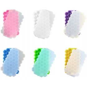 تصویر قالب یخ مدل honeycomb8 - زرد 