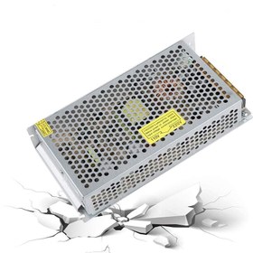 تصویر پاور سوییچینگ ۱۲V 10A فلزی بدون فن پاور سوییچینگ ۱۲ ولت ۱۰ آمپر فلزی بدون فن (مناسب دوربین و LED)