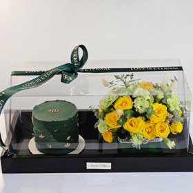 تصویر باکس گل و کیک خاص 