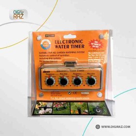 تصویر تایمر آبیاری بهکو دو خروجی water timer Behco 2