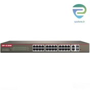 تصویر سوییچ مدیریتی 24 پورت آی پی کام مدل (S3300-26-PWR-M(F1226P ا IP-COM S3300-26-PWR-M F1226P Switch Managed 24 Port 100M+2 Port Gigabit TP/SFP Combo PoE IP-COM S3300-26-PWR-M F1226P Switch Managed 24 Port 100M+2 Port Gigabit TP/SFP Combo PoE