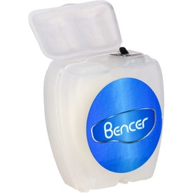 تصویر نخ دندان سفید نعنایی 50 متر بنسر Bencer Mint Dental Floss 50m