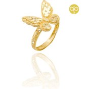 تصویر انگشتر طلا پروانه کدR2418 