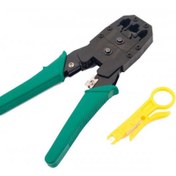 تصویر آچار سوکت زن شبکه اوبائو  OB 315 به همراه استریپر Retchet Network Plier Oubao OB 315