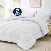 تصویر روتختی تکرنگ هتلی ساده اسپرت کپی - یک و نیم نفره ۱۲۰ / زرشکی و مشکی bedspread