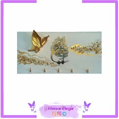 تصویر جاکلیدی دیواری رزینی بشری Resin Wall Key Holder – Boshra