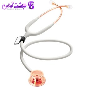 تصویر گوشی پزشکی MDF 777 سفید رزگلد 