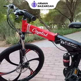 تصویر دوچرخه تاشو سایز 27 کریستال 21 دنده Folding Bike Crystal