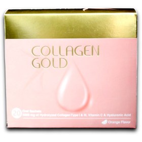 تصویر ساشه Collagen Gold بسته 20 عددی آدریان Adrian Collagen Gold 20 Oral Sachets