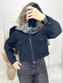 تصویر پالتو فوتر زارا آستر دار پارچه ترک Zara coat fotr