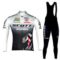 تصویر لباس زمستانی تیم دوچرخه سواری SCOTT - سایز SCOTT TEAM RACING
