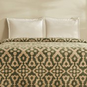 تصویر پتوي نخي دو نفره رينا سبز كاراجا هوم 1825 