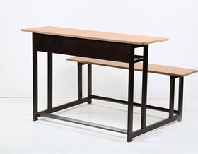 تصویر میز و نیمکت سه نفره 