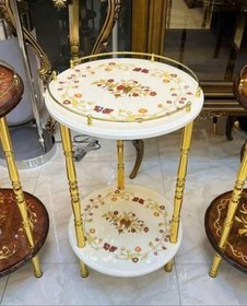 تصویر میز تلفن سانی مدل قهوه ای 