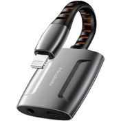 تصویر مبدل لایتنینگ مک دودو مدل CA-6340 با قابلیت اتصال همزمان هندزفری و شارژر 