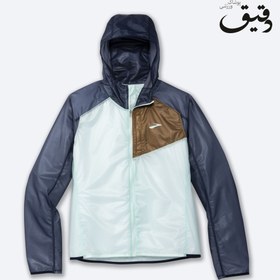 تصویر بادگیر بروکس زنانه BROOKS WOMEN ALL ALTITUDE JACKET سبز سرمه ای BROOKS WOMEN ALL ALTITUDE JACKET