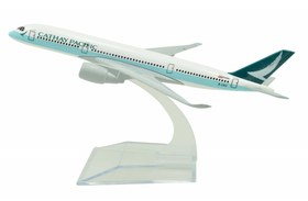 تصویر ماکت هواپیما ایرباس 350 هنگ کنگ | AirPlane Model 16cm Airbus A350 Cathay Pacific 