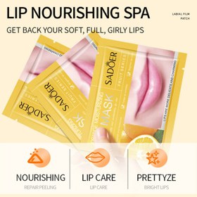 تصویر ماسک ورقه ای لب پرتقال سادور sadoer sadoer orange lip mask