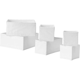 تصویر نظم دهنده ایکیا مدل SKUBB ست 6 عددی IKEA SKUBB Box, set of 6