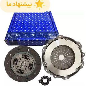 تصویر دیسک و صفحه ایساکو پژو پارس TU5 مدل پری‌دمپر ۴ فنر دوبل کد ۰۶۷۰۳۰۱۱۹۹ 