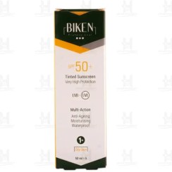 تصویر کرم ضدآفتاب رنگی پوست چرب بیکن SPF50 مدل +1 حجم 50 میلی لیتر 