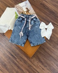 تصویر کد 2138 شلوارک نگین دار تابستانی 