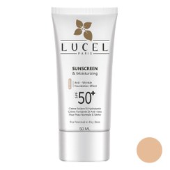 تصویر کرم ضد آفتاب و ضد چروک +SPF50 مناسب پوست خشک و معمولی لوسل (رنگ لایت) 